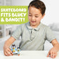 Bluey - Skateboarding 2.5" & Dad 3.27" Figures - 2 Pack, Multicolor (13042)