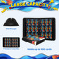 Trading Card Binder, 9 Pocket 900-Pocket with 50 Removable Binder Sleeves, 3-Ring Zipper Waterproof Card Collection Binder, Trading Card Holder for