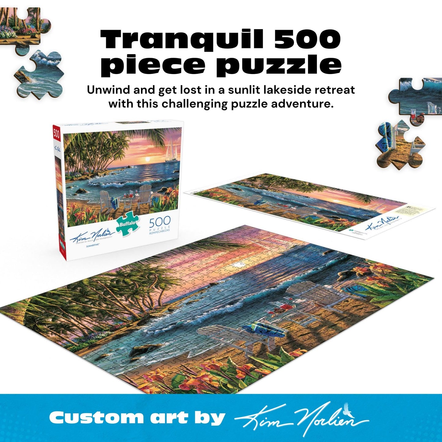 Buffalo Games - Kim Norlien - Summertime - 500 Piece Puzzle for Adults