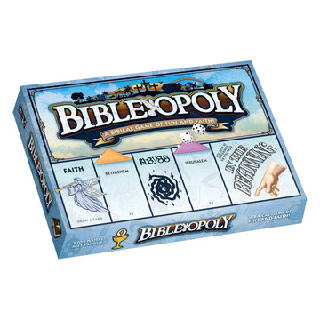 Late for The Sky Bibleopoly Family Board Game - Faith-Based Cooperative Christian Play for 2-6 Players, Ages 8+, Bible History, Build a Church
