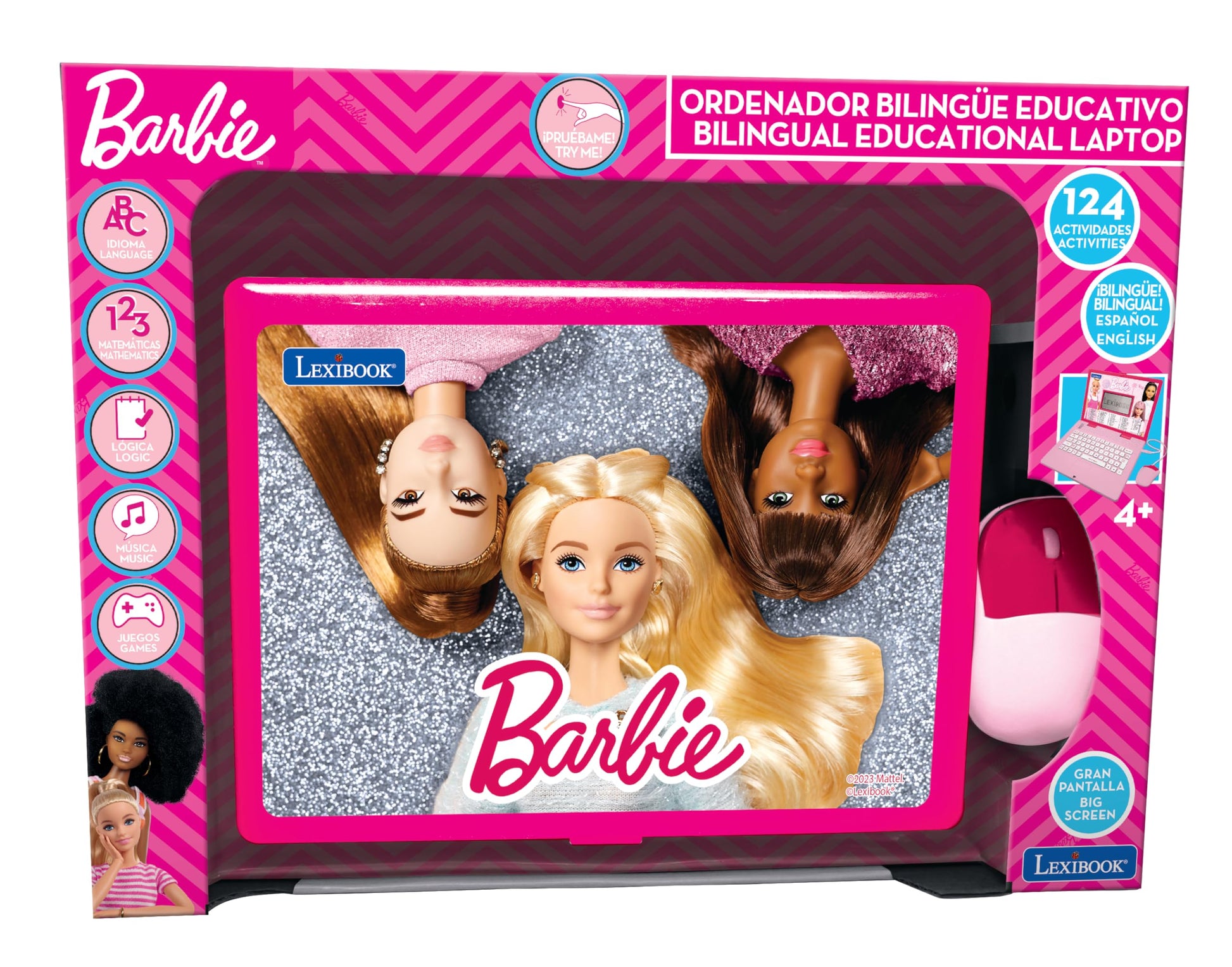 Lexibook, Barbie Educational Laptop for Kids, JC598BBi2
