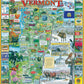 White Mountain 1000 Piece Jigsaw Puzzle State Landmarks Collage, Vermont