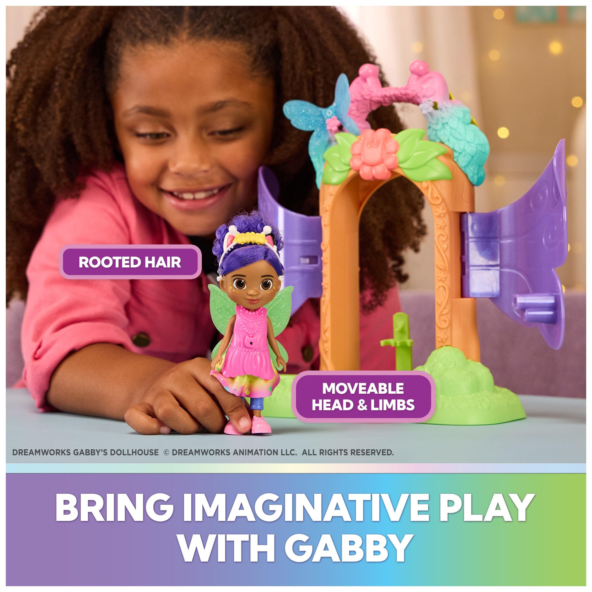 Gabby's Dollhouse Fairylandia, Fairy Magic Reveal Transforming Playset