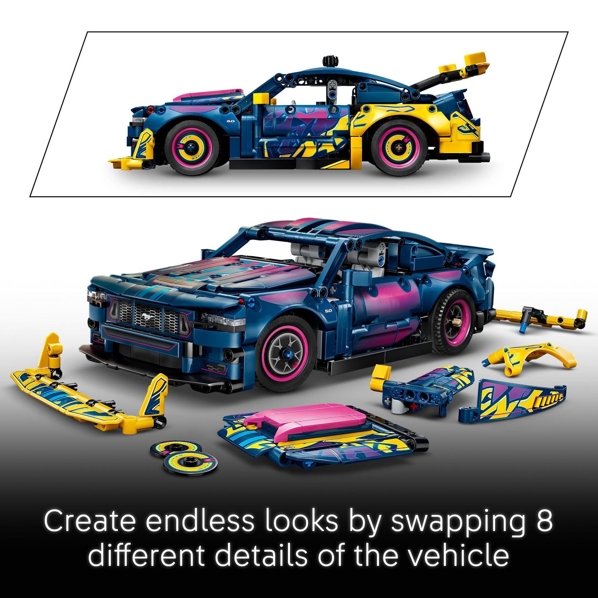 LEGO Technic Custom Garage Ford Mustang GT Car 42236