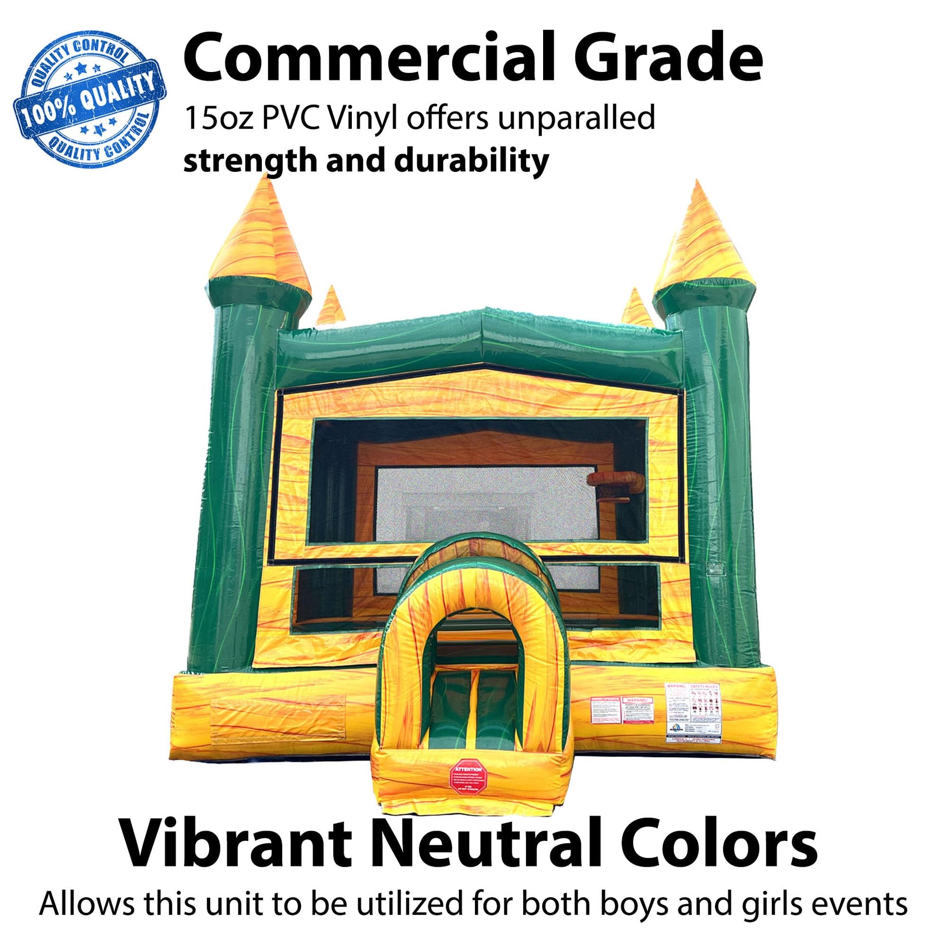 TentandTable Commercial Inflatable Bounce House Yellow Marble Modular