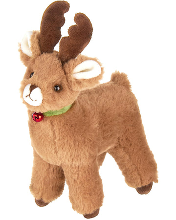 Bearington Jolly Reindeer Stuffed Animal, 6 Inch Christmas Plush Gifts for Kids
