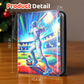 900 Pockets Trading Baseball Card Binder with Sleeves, 50 Removable Pages, 3 Ring Zipper Binder Collectable Card Book Album with Strap, Leather Sport