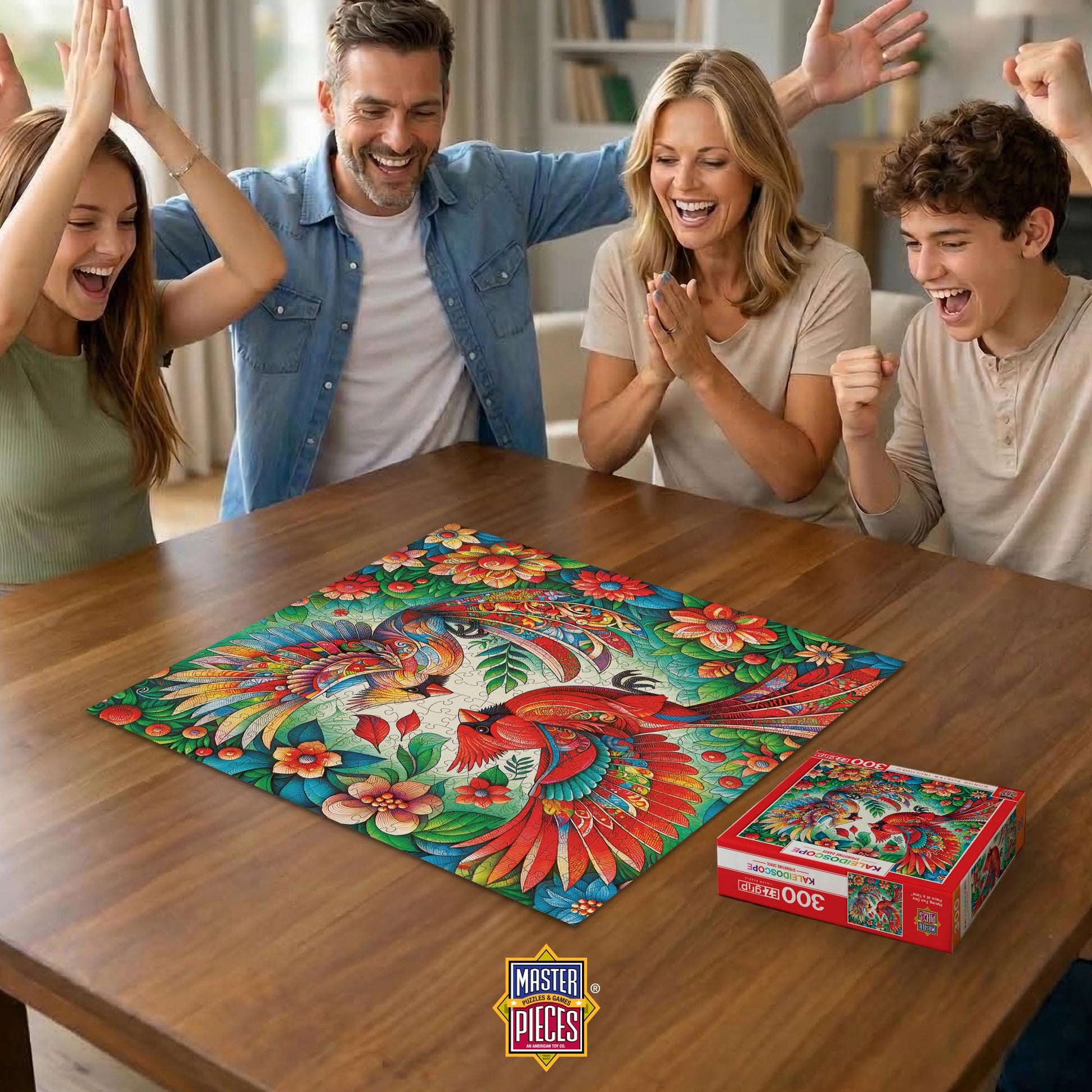 MasterPieces 300 Piece EZ Grip Jigsaw Puzzle for Adults, Family, Or Youth - Springtime Dance - 18" x 24"