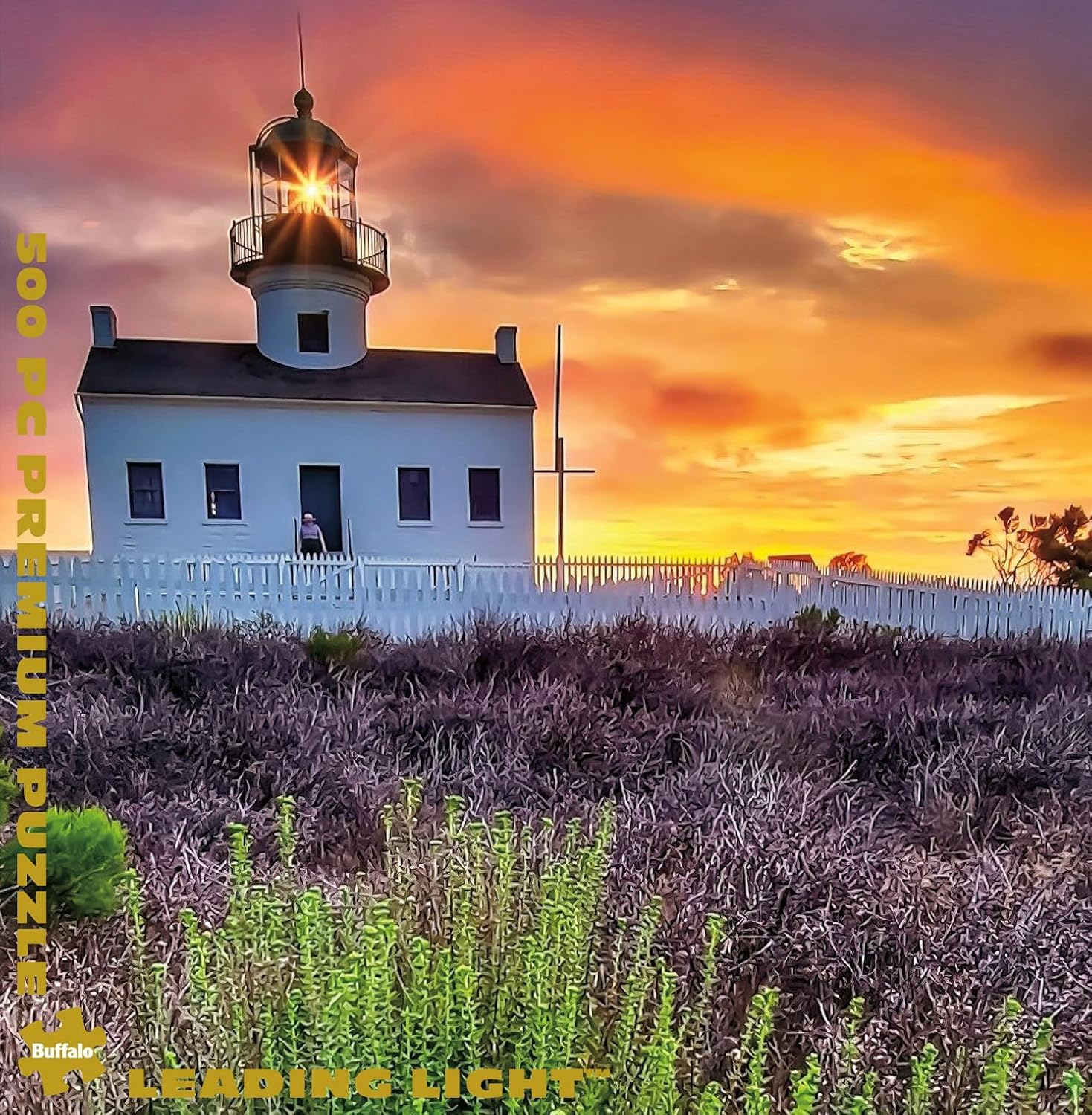Buffalo Games - Sunsets by Darina - Leading Light - 500 Piece Jigsaw Puzzle for Adults Challenging Puzzle Perfect for Game Nights - Finished Puzzle