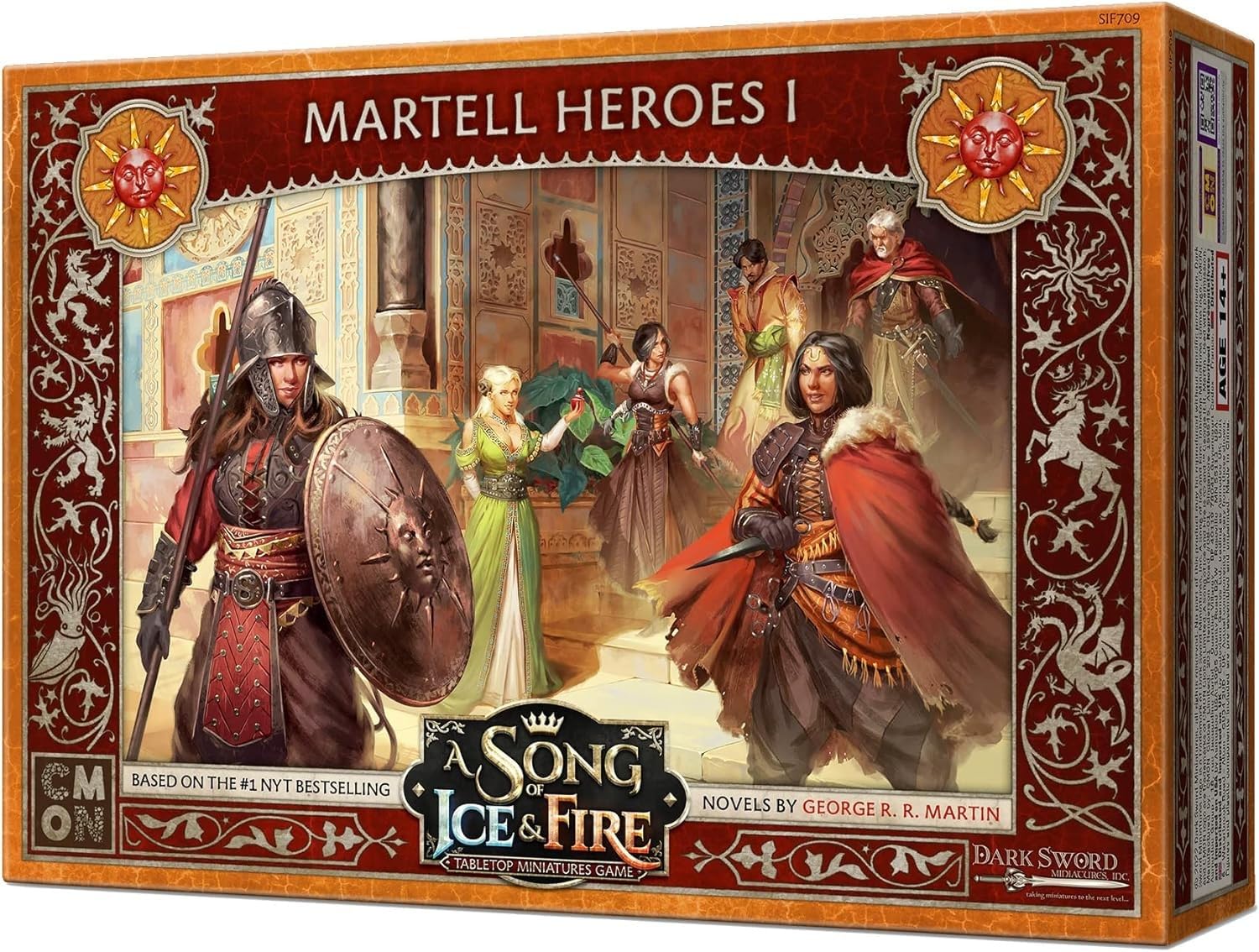 A Song of Ice and Fire Tabletop Miniatures Game Martell Heroes I Box Set (Multilingual Edition) - Strategy Game for Adults, Ages 14+, 2+ Players