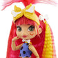 Mattel Cave Club Emberly Doll (8-10-inch, Pink Hair) Poseable Prehistoric Fashion Doll with Dinosaur Pet and Accessories, Gift for 4 Year Olds and Up