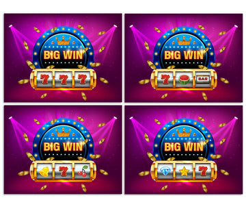 Simimi art Casino Night Party Gambling Scratch Off Game Cards Slot Machine - Business Prize Drawings - Drawing Tickets Raffles - 30 Pack