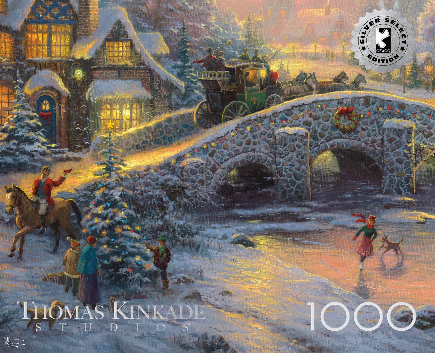 Buffalo Games - Thomas Kinkade Spirit of Christmas - 1000 Piece Puzzle