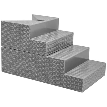 Figures Toy Company Deluxe Gray Breakable Ring Stairs for Wrestling Action Figure Rings