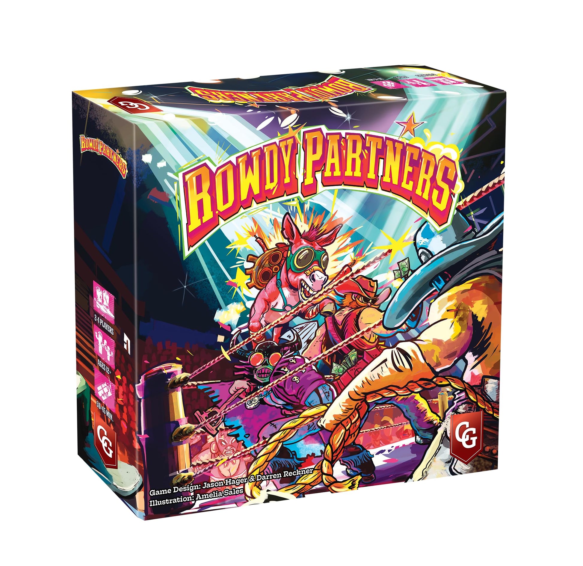 Capstone Games Rowdy Partners Strategy Card Game for 2-4 Players