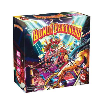 Capstone Games Rowdy Partners Strategy Card Game for 2-4 Players
