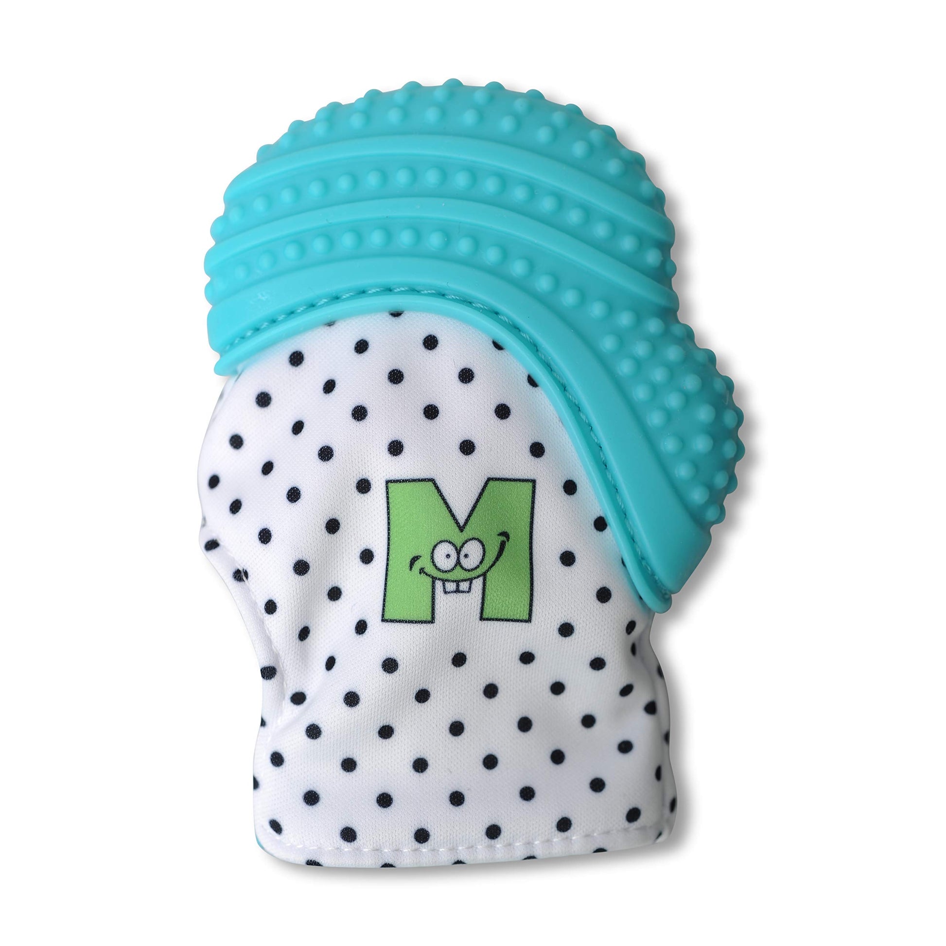 Malarkey Kids Patented Teething Mitten, Munch Mitt Baby Chew Toy - Protects Hands from Chewing & Saliva, Heals Aching Gums, Promotes Sound & Visual