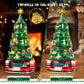 Christmas Tree Building Set for Kids, Christmas Tree 2024 Collectible Holiday Building Block Home Decor with Light, Tabletop for Boys, Girls