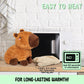 Happy Fuel Capybara Microwavable & Weighted Stuffed Animals -1.5 Lbs Unscented Heating Pad for Period Cramps Pain Relief and Anxiety, Cute Capybara