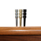 WE Games King-Sized Ultimate Cribbage Pegs - Set of 6 (2 Brass, 2 Silver, 2 Black)