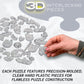 Thinker Crystal 3D Puzzle, 41-Piece Brain Teaser, Ages 12+