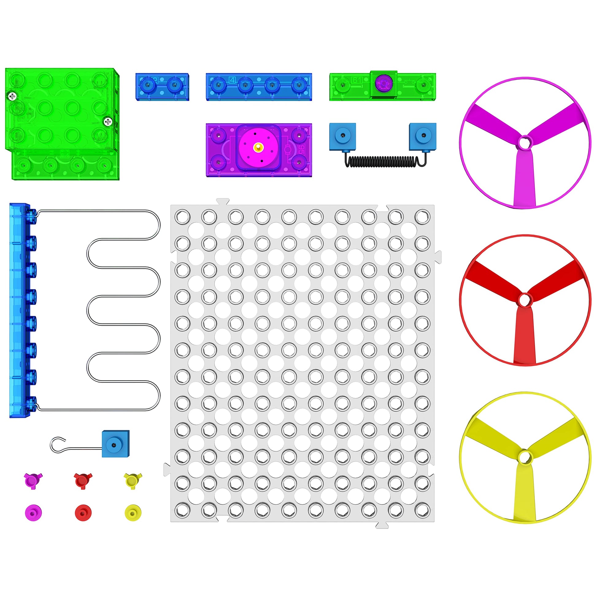 E-BLOX Building Blocks Circuit Kit, Build Your Own Fan Launch Wire Maze Challenge, Steady Hand Wins, Friendly Competition, Ages 5+