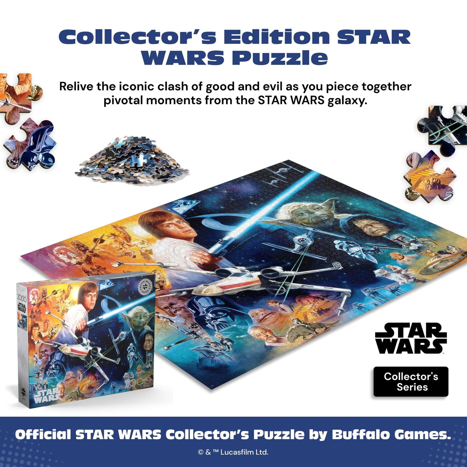 Buffalo Games - Star Wars™ The Force - 2000 Piece Jigsaw Puzzle for Adults