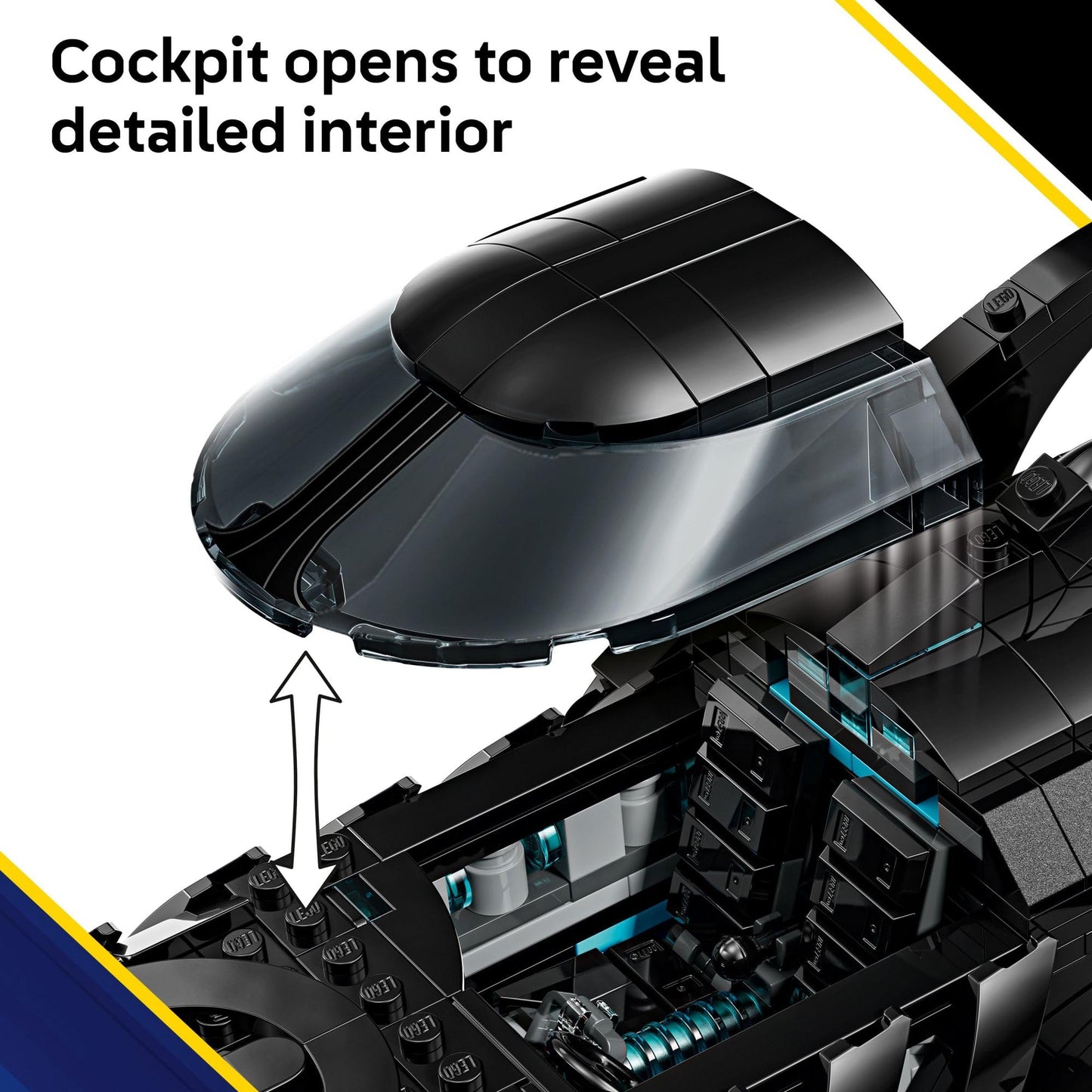 LEGO DC Batman: Batman Forever Batmobile Kids Toy - Building & Learning Toy for Girls & Boys, Ages 12+ - Model Car with Minifigure Included - Gift
