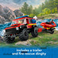 LEGO City 4x4 Fire Truck with Rescue Boat - Building Toy for Boys & Girls, Ages 5+ - Gift for Birthdays - Truck Toy W/ 3 Minifigures - 60412
