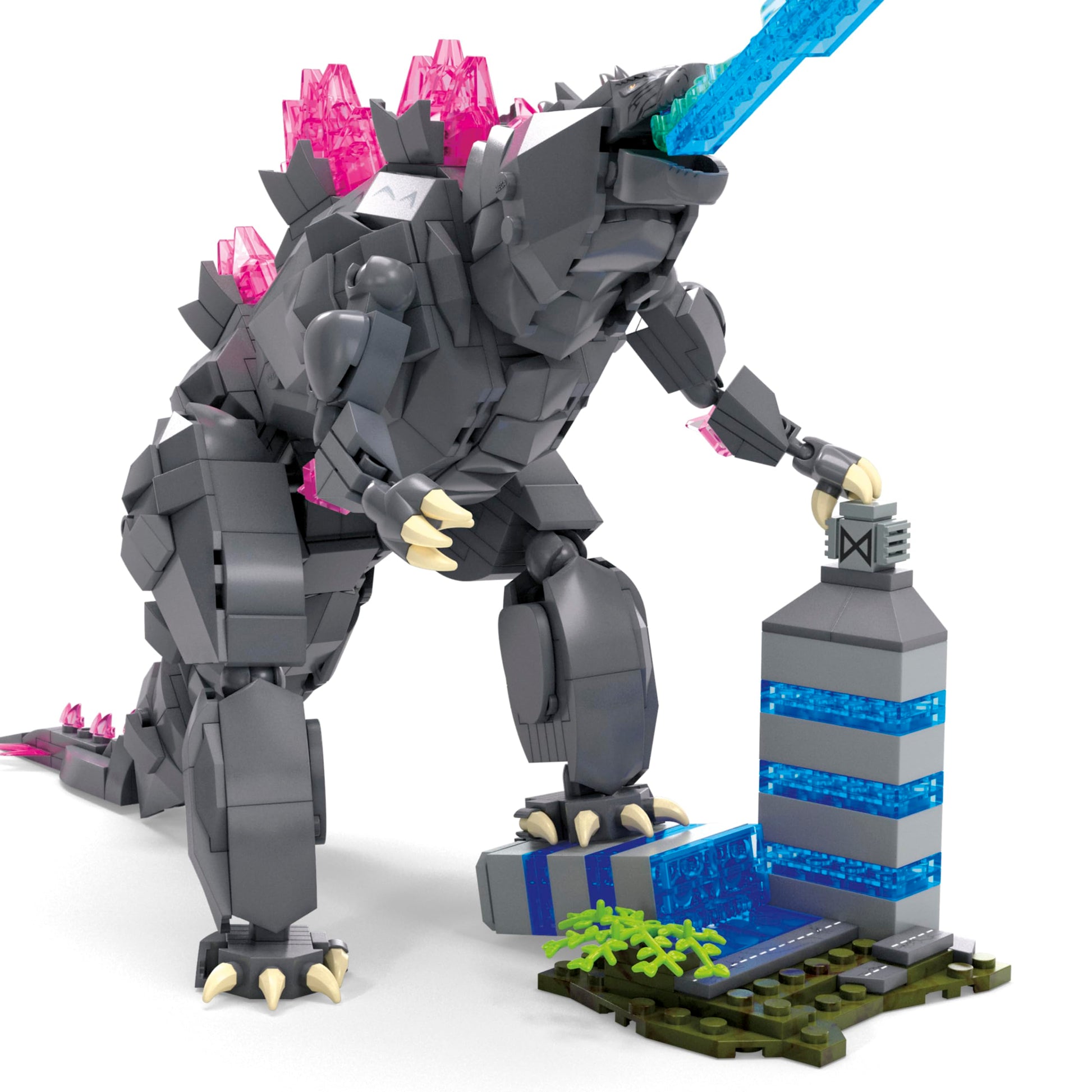 MEGA Godzilla x Kong The New Empire Building Set Action Figure Godzilla with 543 Pieces and Accessories, 8 Inches Tall, for Adult Collectors