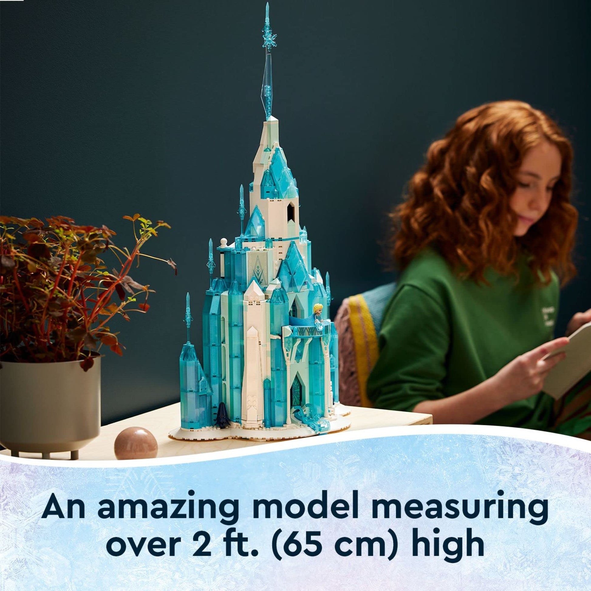 LEGO Disney Princess The Ice Castle Building Toy 43197, with Frozen Anna and Elsa Mini Doll Figures and Olaf Figure, Disney Castle Kit to Build,