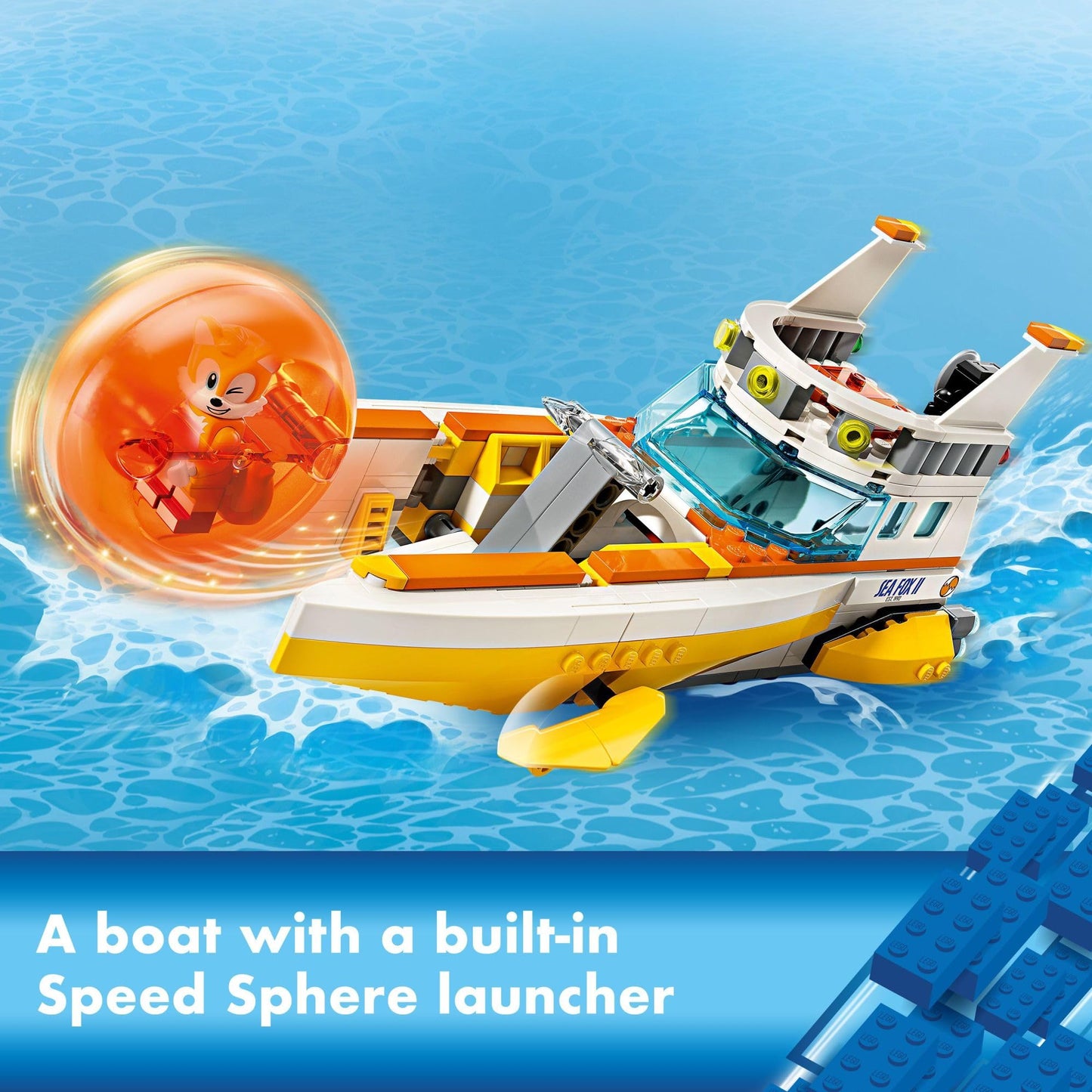 LEGO Sonic The Hedgehog: Tails’ Adventure Boat Interactive Toy Building Set, Video Game Toy with Sonic Characters and Water Skis, Gamer Gift for Boys