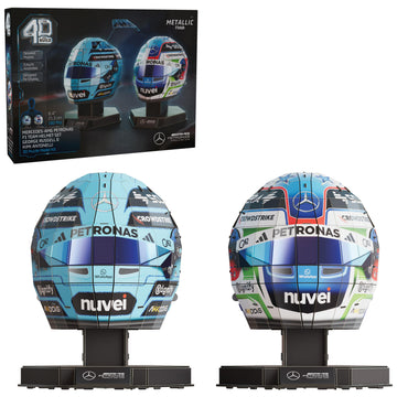 4D Build Mercedes-AMG F1 Helmet Set 3D Puzzle Model Kit for Adults