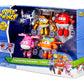 Super Wings 5-Pack, Jett, Paul, Dizzy, Golden Boy & Sunny Transforming Action Figures Toy Planes for Preschool Kids 3-5 Years