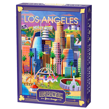 Boardwalk Puzzles Los Angeles, Featherlight Unique Playing Cards, Fun Themed Deck for Home and Travel