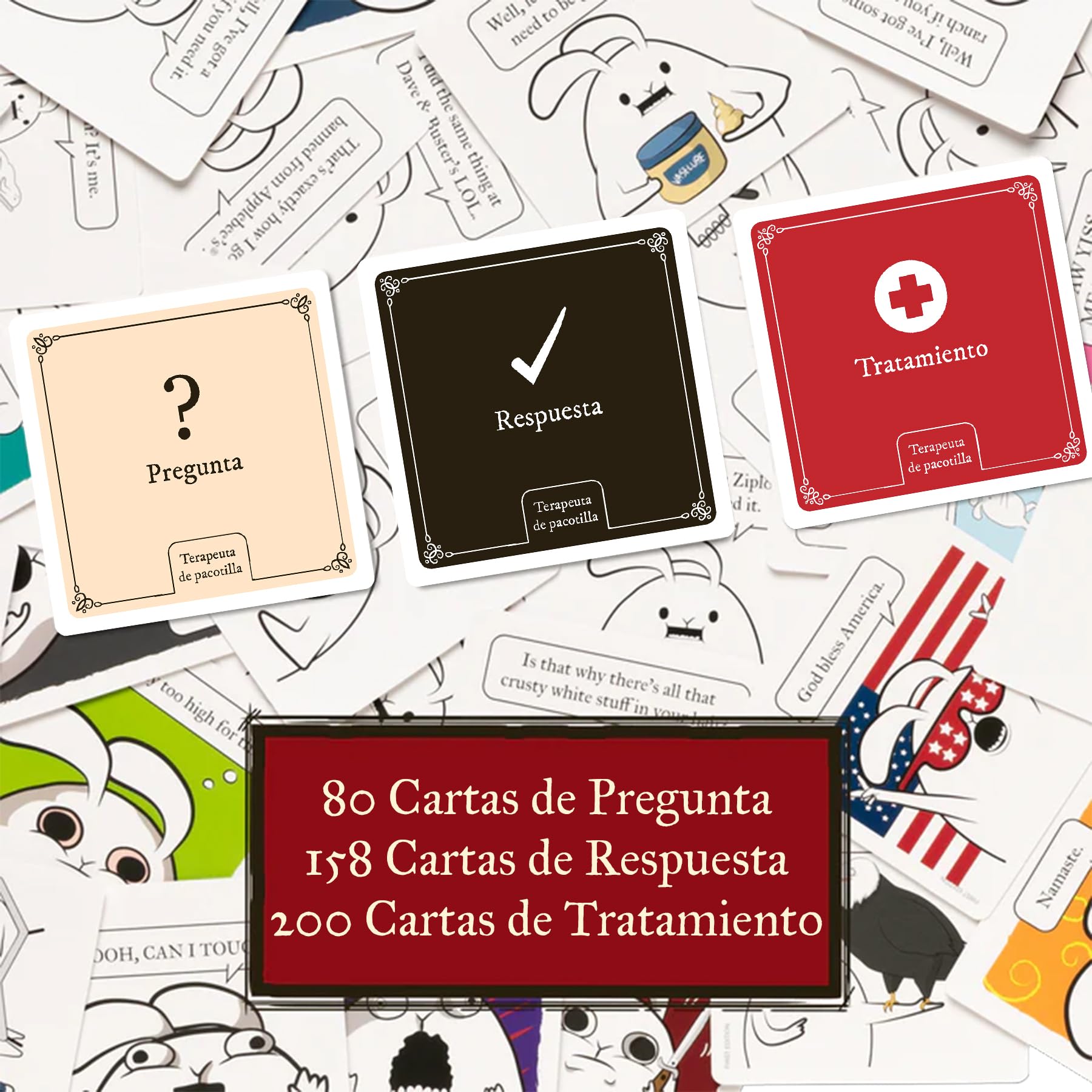 Exploding Kittens Terapeuta Horrible: Edición Extra Horrible - 3-8 jugadores - 17+ años - 15 min - Juego cómico de construcción - Fiesta, Noche