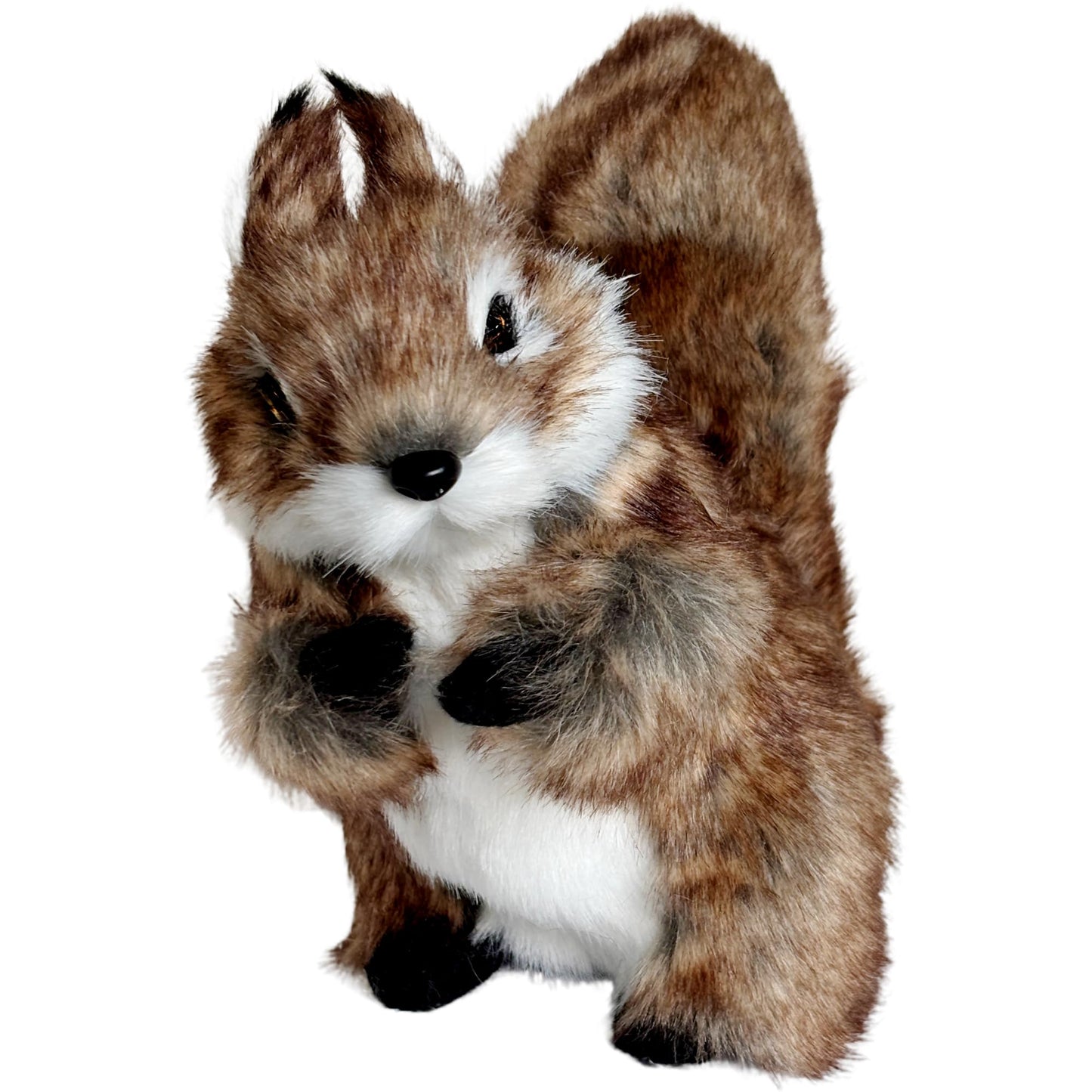Basuo-9Q Realistic Squirrel Figurine - Lifelike Plush Tree Rodent