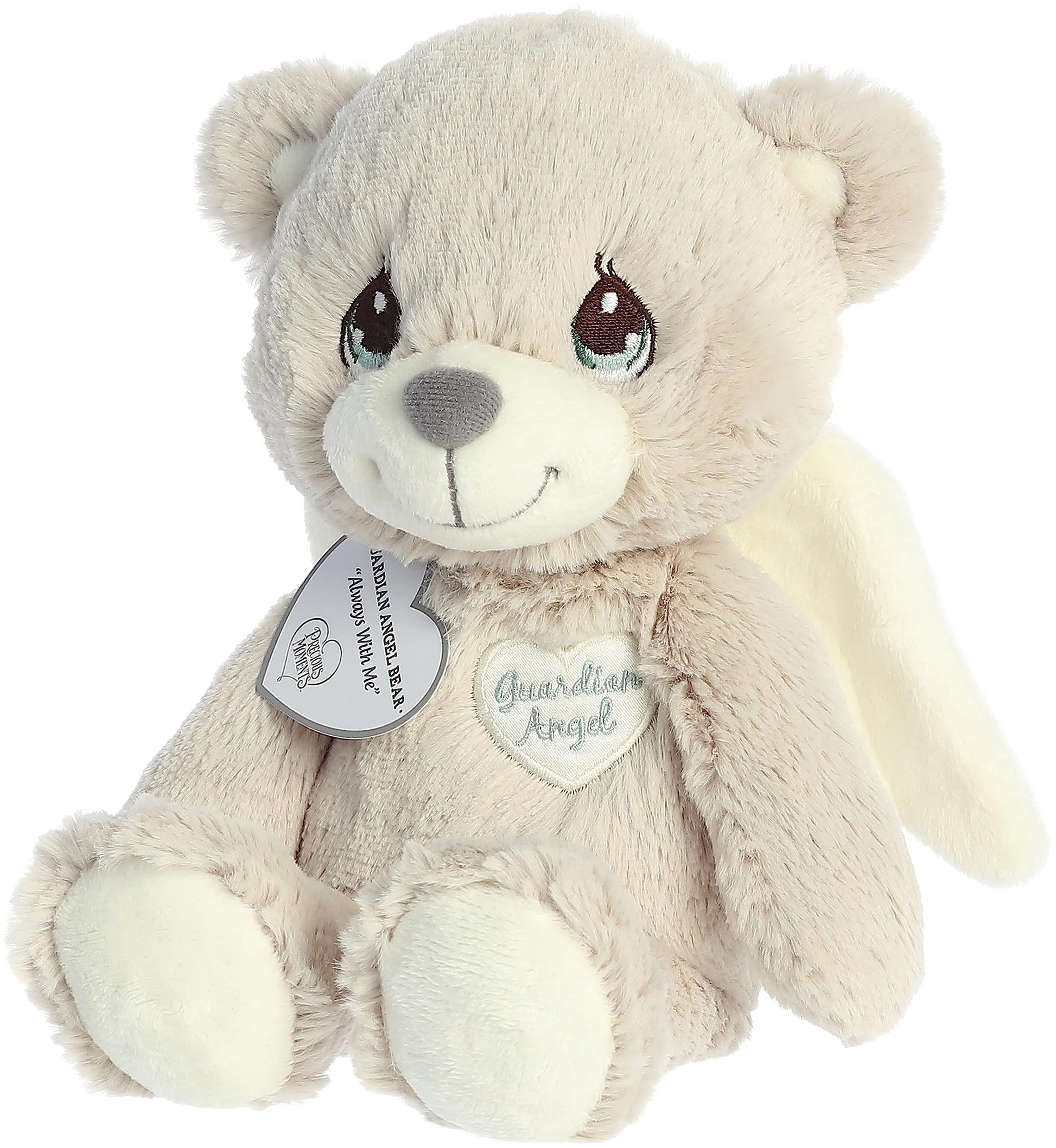 Aurora® Adorable Precious Moments™ Guardian Angel Bear Stuffed Animal - Heartwarming Toy for Comforting Children - for Sentimental Gifts, Birthdays