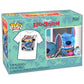 Funko Pop! &Tee: Lilo and Stitch - Ukelele Stitch (Flocked) - Medium - (M) - T-Shirt - Clothes With Collectable Vinyl Minifigure - Gift Idea - Toys