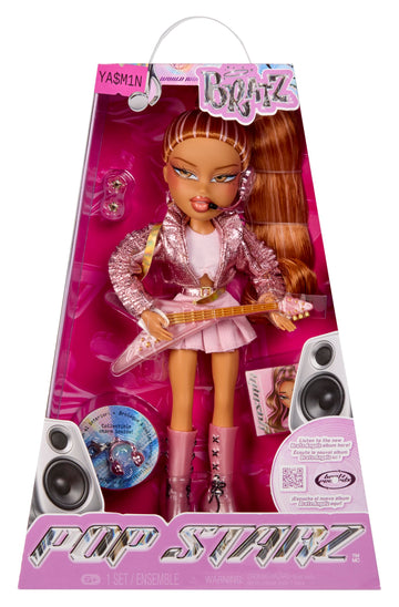 Bratz Pop Starz Yasmin Fashion Doll with Accessories and Charm