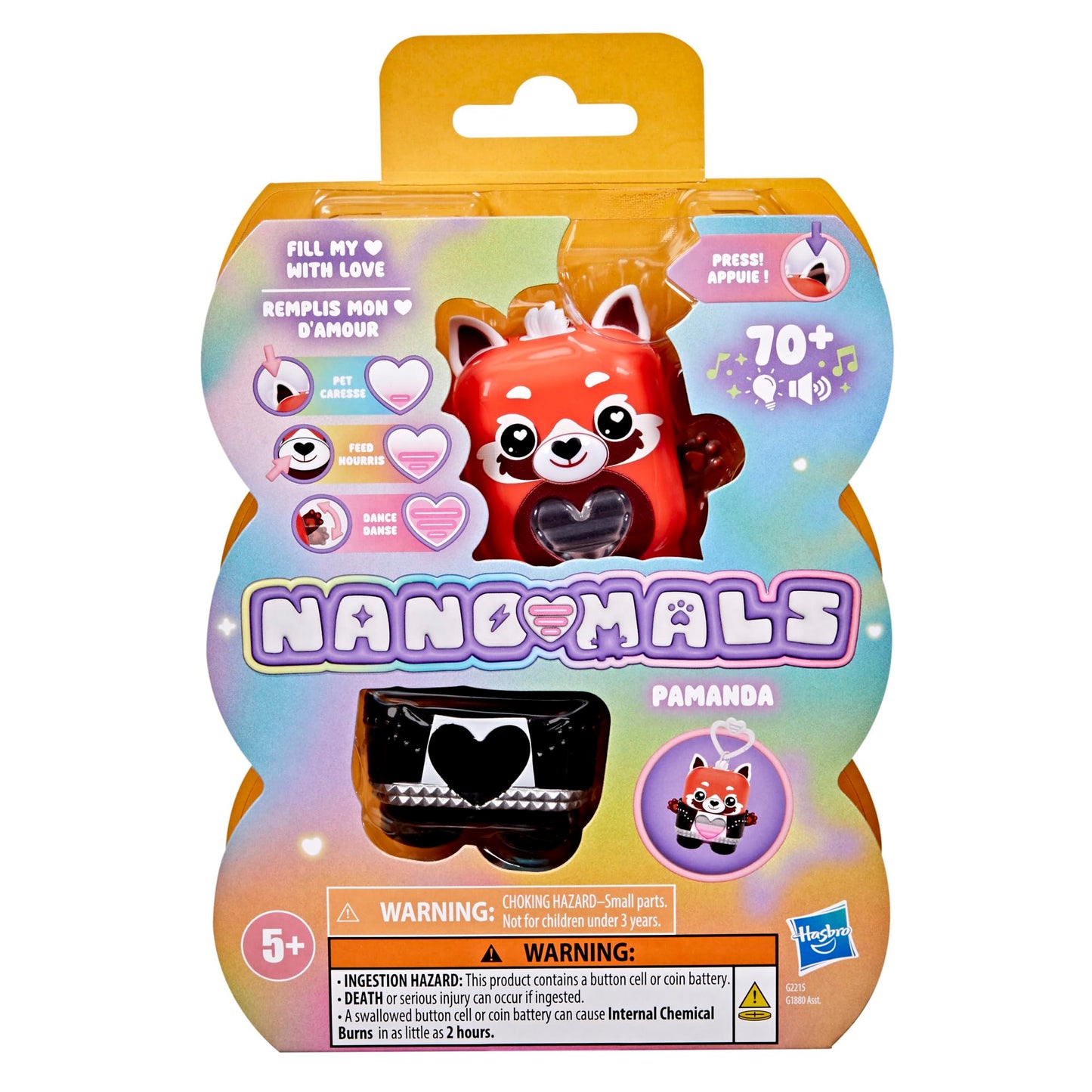 Nano-MALS Pamanda The Red Panda, Electronic Pet Panda Toy, 70+ Responses, Interactive Fidget Toys for Girls & Boys Ages 5+