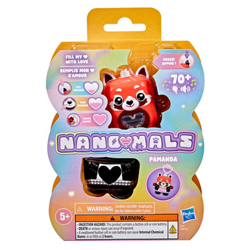 Nano-MALS Pamanda The Red Panda, Electronic Pet Panda Toy, 70+ Responses, Interactive Fidget Toys for Girls & Boys Ages 5+