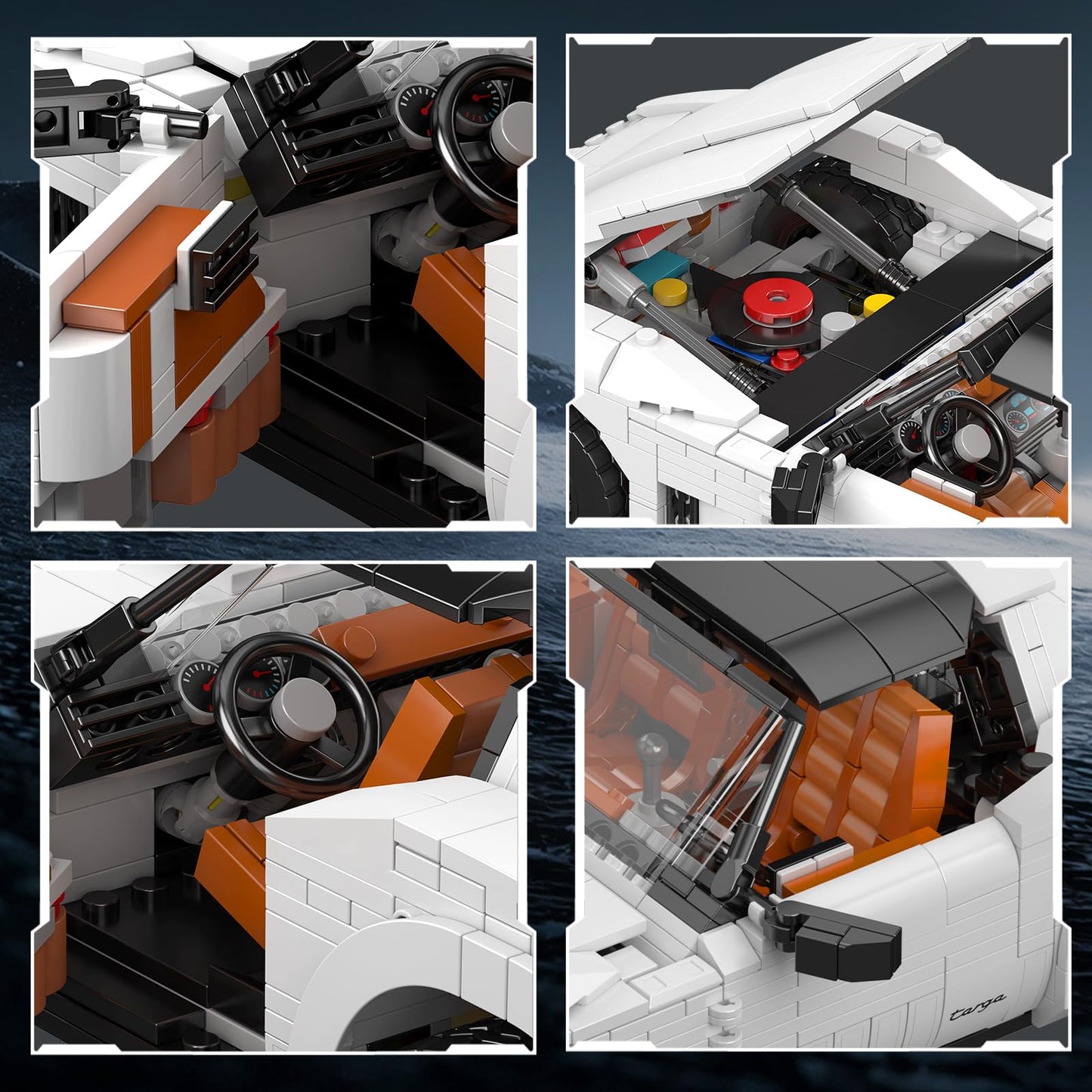 Mould King 10198 Technology Supercar Building Block Kits, Car Model Building Sets, MOC Car Gift for Adult Collections Enthusiasts, 1347 Pieces