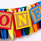 Upfirst Colorful One High Chair Banner