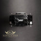 SopiGuard Black Carbon Fiber Precision Edge-to-Edge Coverage Vinyl Sticker Skin Controller 3 x Battery Wraps for DJI Mavic Air