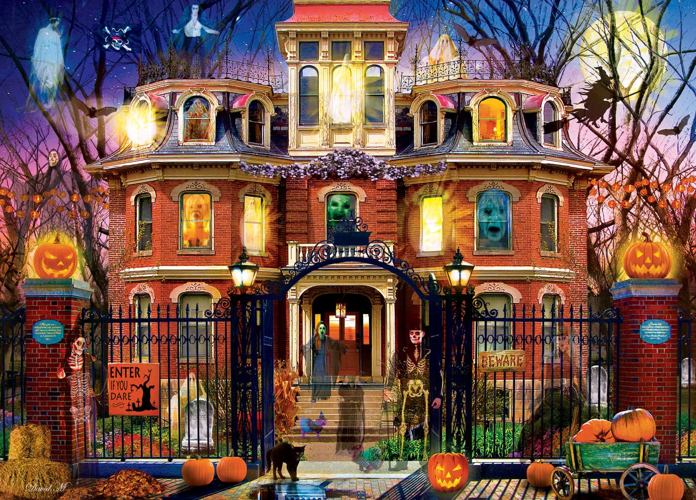 MasterPieces 1000 Piece Halloween Jigsaw Puzzle - Haunted House on The Hill - 19.25"x26.75"