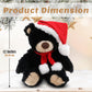 Plushland Adorable Soft Noah Teddy Bear, Stuffed Animal Holiday Toys with Hat and Scarf Christmas Accessories - A Perfect Toy Gift for Kids 12 Inches