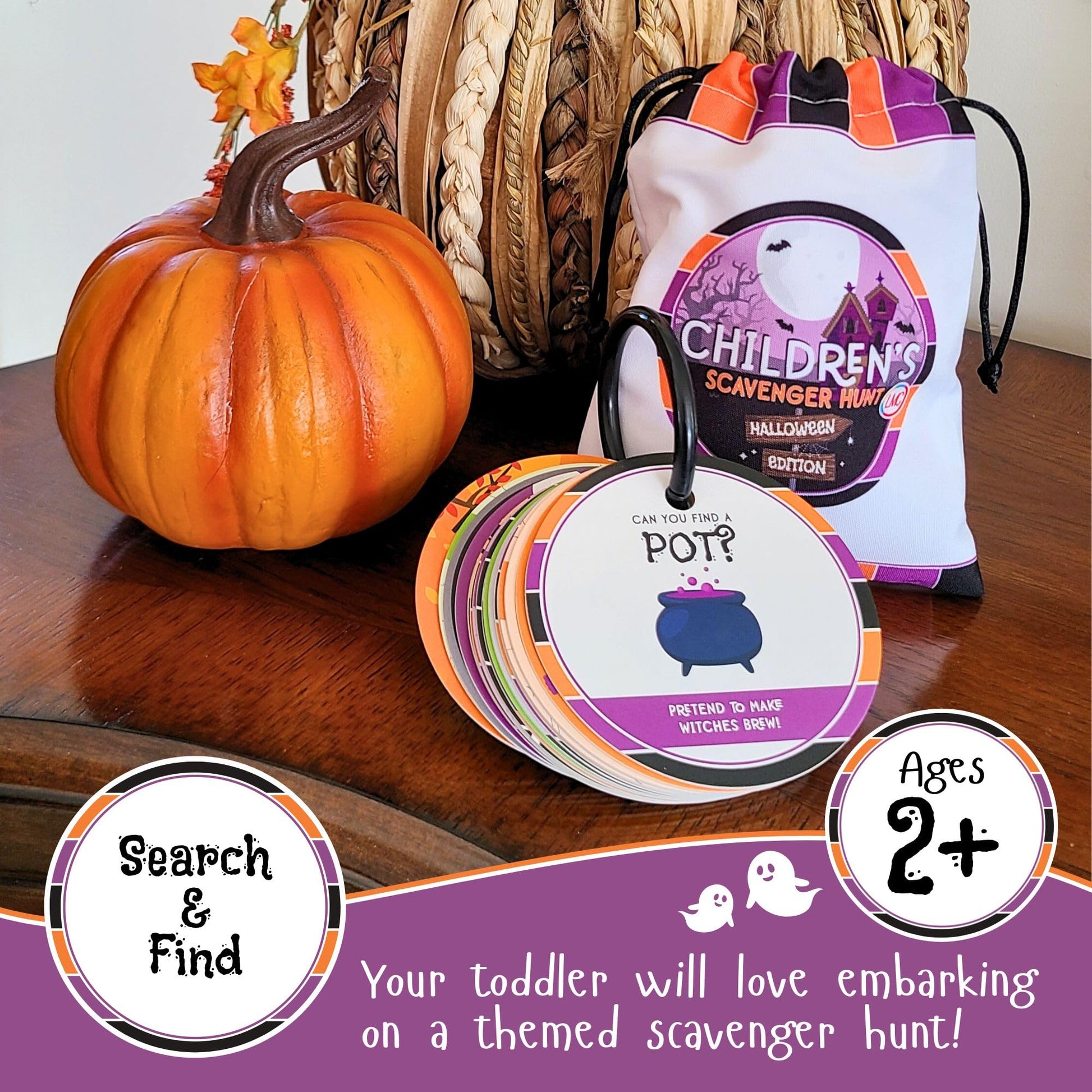 Blu Jay Children's Scavenger Hunt: Halloween Edition | Toddler Activities | Halloween Games for 2, 3 Year Old's & Up | Kids Scavenger Hunt Cards