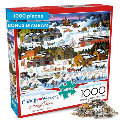 Buffalo Games - Charles Wysocki Hickory Haven Canal - 1000 Piece Puzzle
