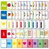 Flash Cards for Toddlers Learning - 54 Double-Sided Alphabet, Number, Color & Shape Cards - Durable Preschool Educational Toys for Kids Ages 2-5